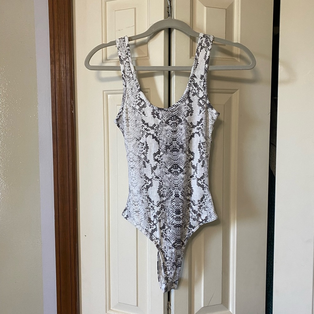 Snakeskin bodysuit!